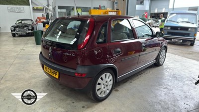 Lot 108 - 2003 VAUXHALL CORSA ELEGANCE 16V