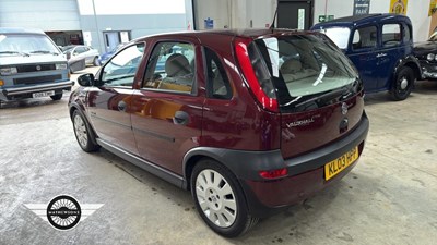Lot 108 - 2003 VAUXHALL CORSA ELEGANCE 16V