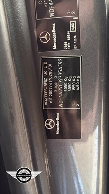Lot 186 - 2017 MERCEDES-BENZ VITO 119 SPORT BLUETEC