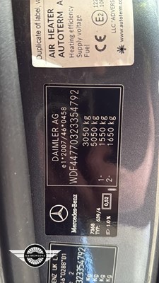 Lot 186 - 2017 MERCEDES-BENZ VITO 119 SPORT BLUETEC