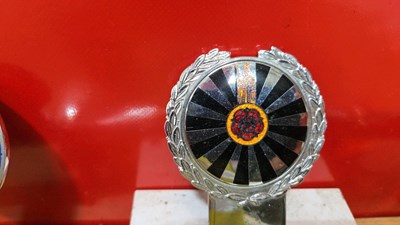 Lot 267 - CHROME BADGE BAR WITH , 2 X MAIDSTONE 1 X ROTORY