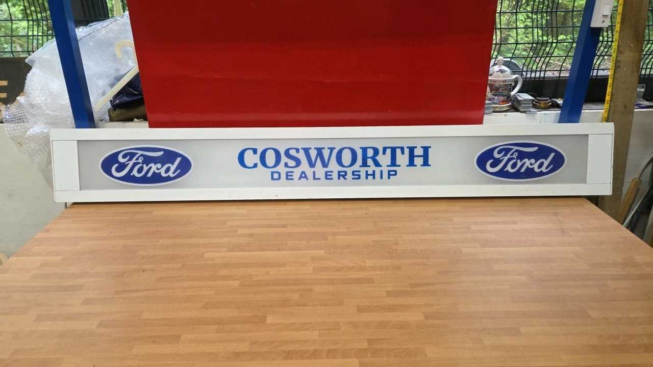 Lot 553 - FORD COSWORTH LIGHT UP SIGN 63" X 8"