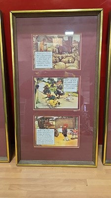 Lot 767 - 3 X FRAMED FUNNY AUTOMOBILE SCENES