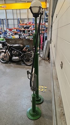 Lot 459 - VINTAGE STYLE PETROL PUMP & OIL PUMP