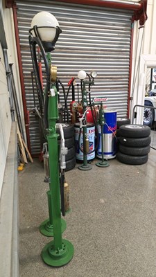 Lot 459 - VINTAGE STYLE PETROL PUMP & OIL PUMP