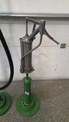 Lot 459 - VINTAGE STYLE PETROL PUMP & OIL PUMP