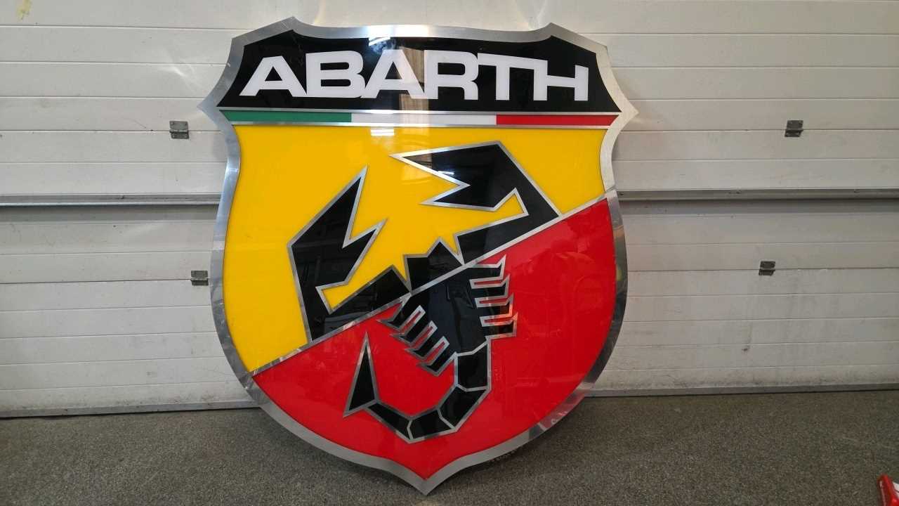 Lot 67 - ABARTH DEALER SIGN 68