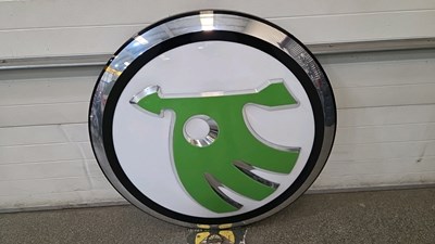 Lot 191 - SKODA DEALER SIGN 47" DIA