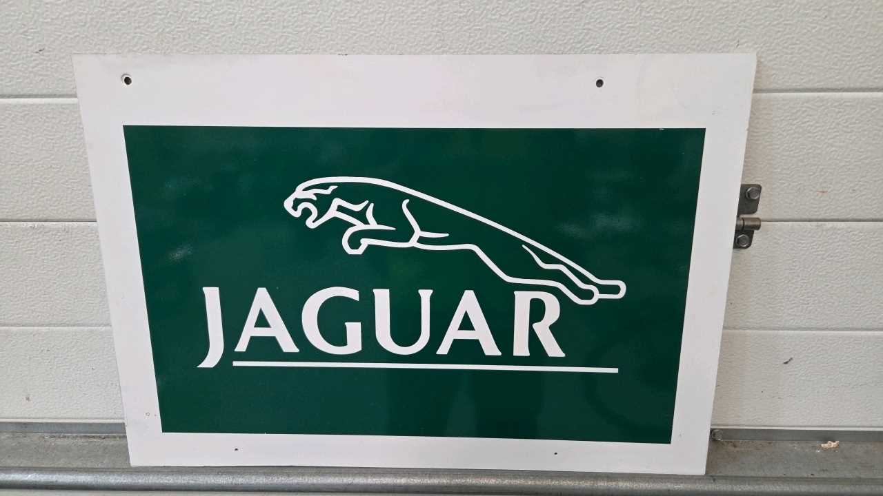 Lot 779 - JAGUAR PLASTIC SIGN 24" X 17"