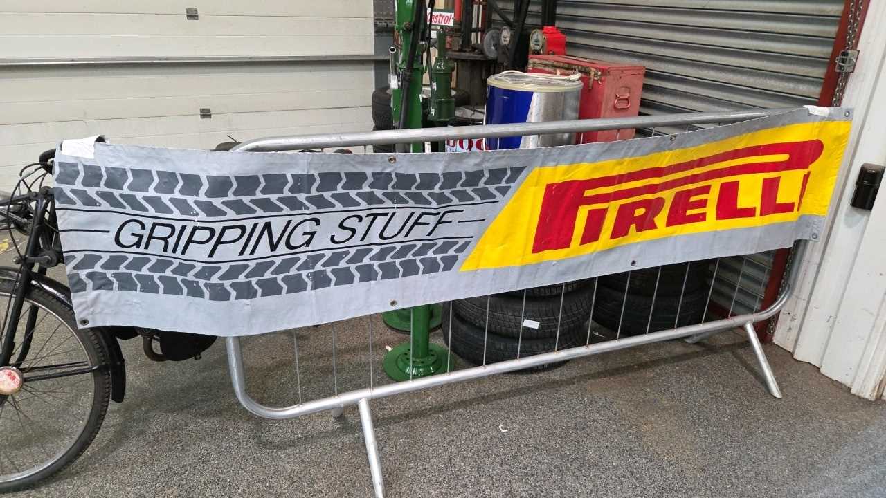 Lot 753 - PIRELLI BANNER 104" X 21"