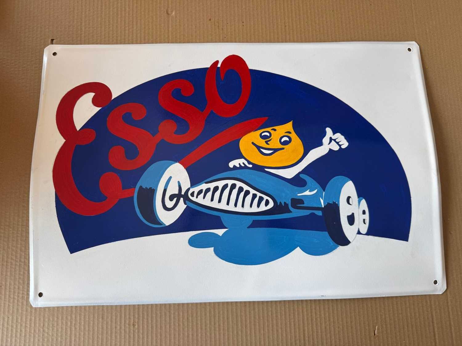 Lot 141 - ESSO MOTORING SIGN 24" X 16"