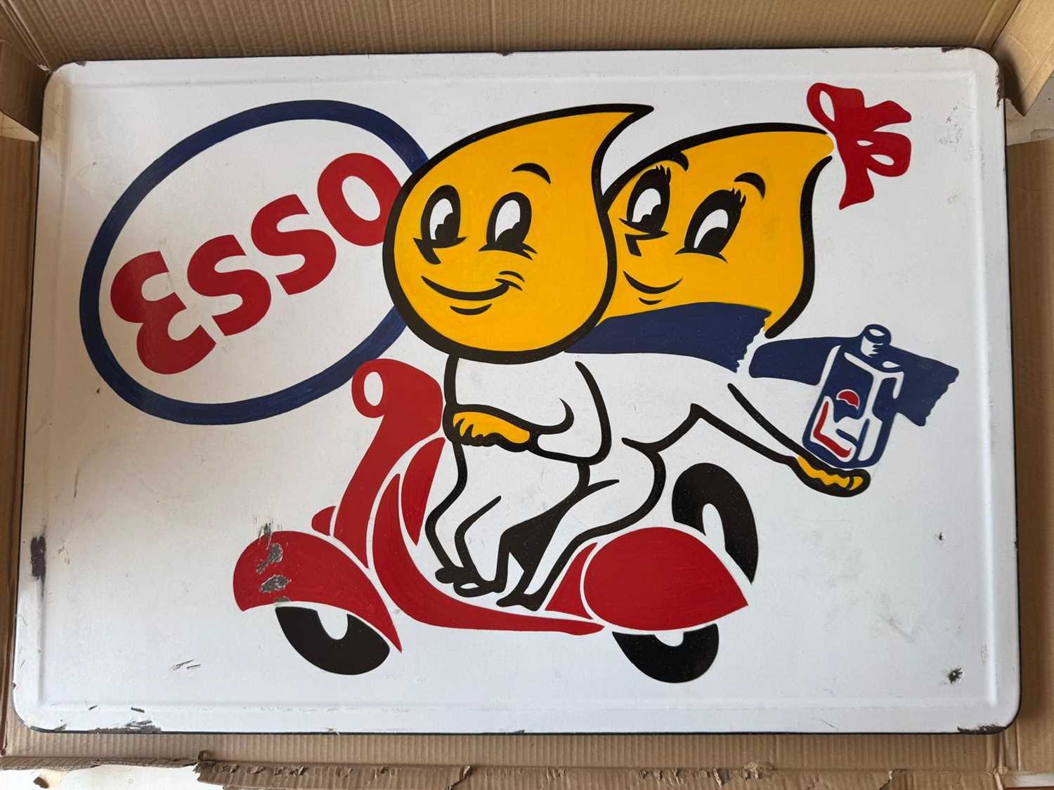 Lot 143 - ESSO MR & MRS DRIP SIGN 36" X 25"