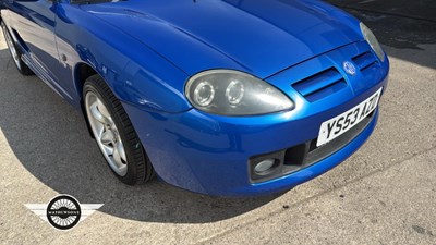 Lot 820 - 2003 MG TF 135 COOL BLUE