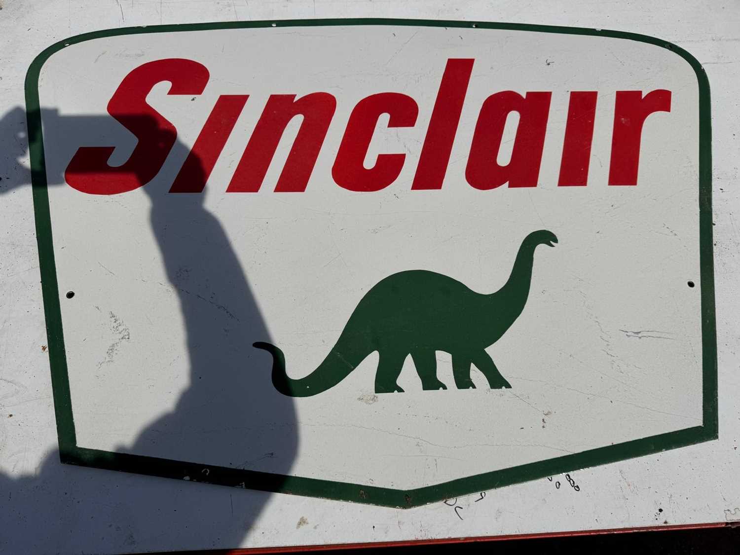 Sinclair Sign In Lot 529 - SINCLAIR ENAMEL SIGN 42