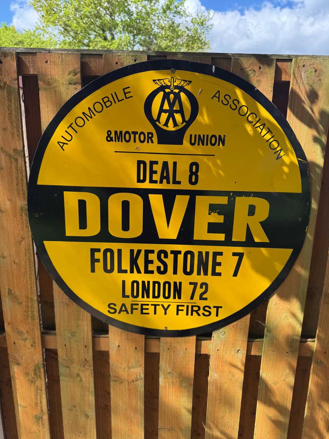 Lot 249 - AA DOVER SIGN 28" DIA