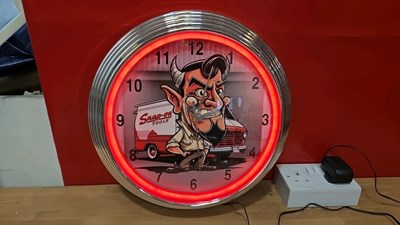 Lot 635 - SNAP ON NEON CLOCK
