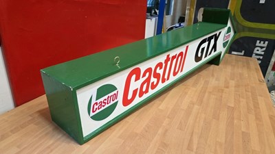Lot 95 - WOODEN HAND MADE CASTROL GTX ARROW 48" LONG