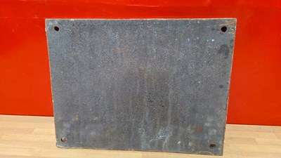 Lot 691 - CAST IRON RAILWAY SIGN