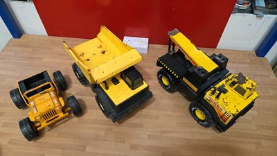 Lot 715 - 3 X TONKA TOYS JEEP, TRUCK & BREAKDOWN TRUCK