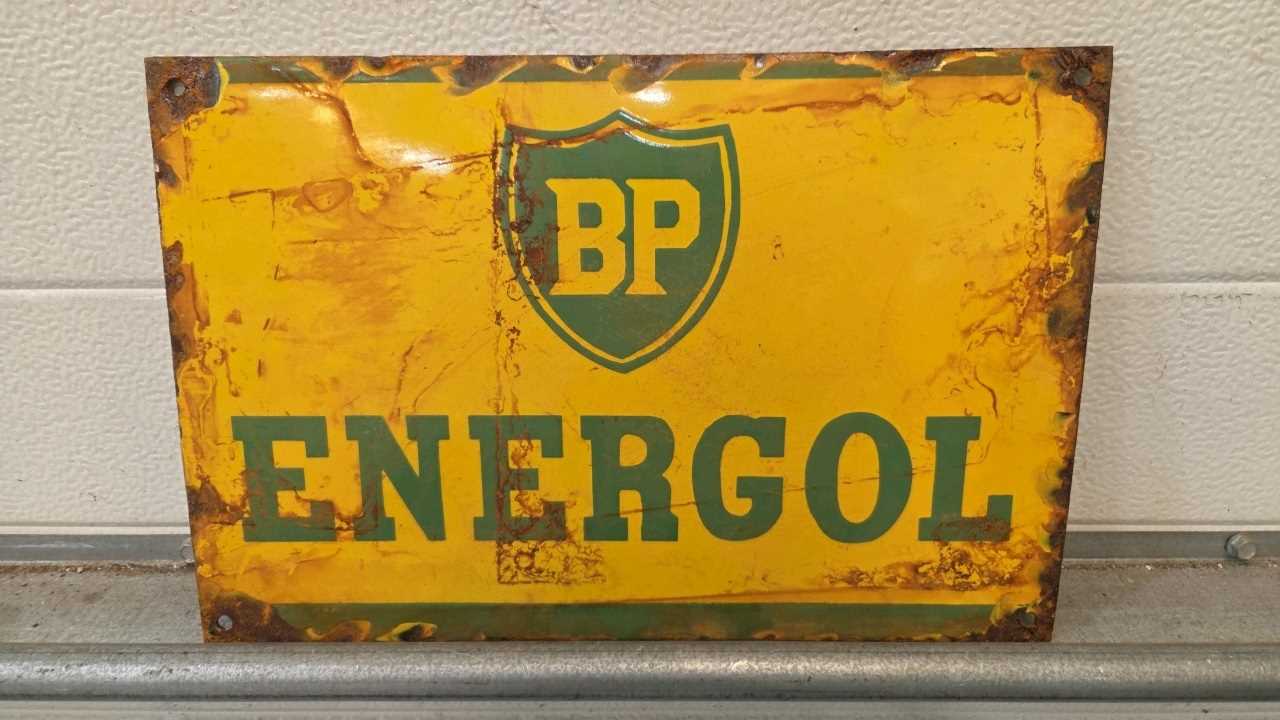 Lot 23 - BP ENERGOL ENAMEL SIGN 24" X 16"
