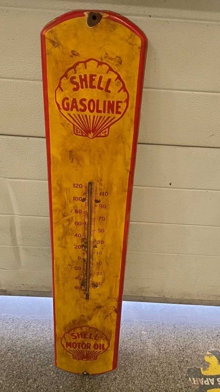 Lot 29 - SHELL GASOLINE THERMOMETER