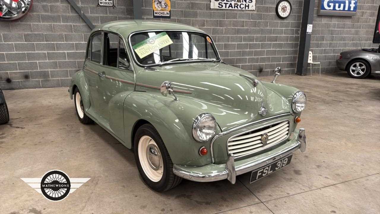 Lot 756 - 1959 MORRIS MINOR 1000