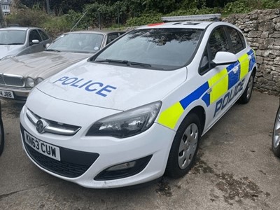 Lot 39 - 2013 VAUXHALL ASTRA POLICE CAR