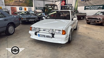 Lot 384 - 1985 FORD ESCORT RS TURBO