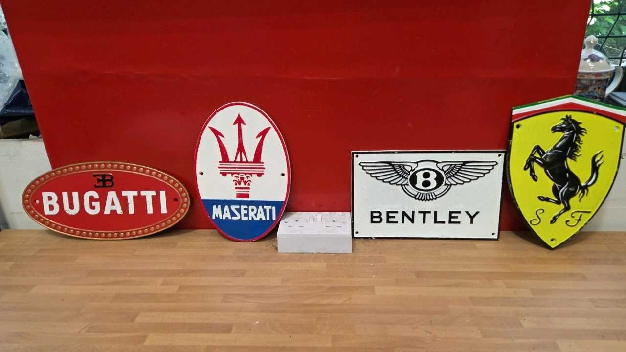 Lot 155 - SET OF 4 CAST IRON SIGNS