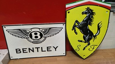 Lot 155 - SET OF 4 CAST IRON SIGNS