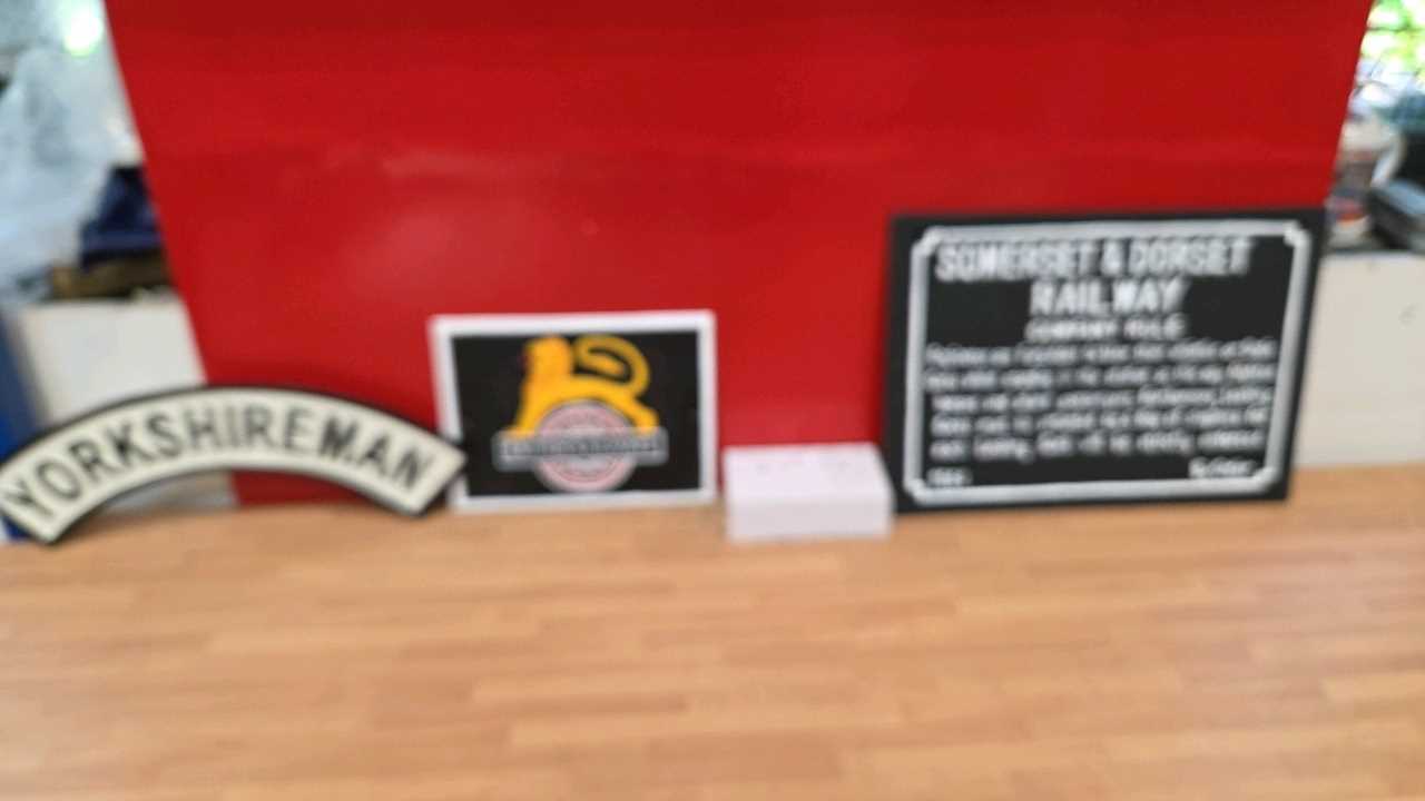 Lot 259 - 3 X CAST IRON RAILWAY SIGNS