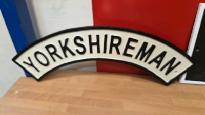 Lot 259 - 3 X CAST IRON RAILWAY SIGNS