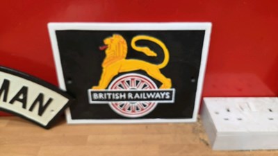 Lot 259 - 3 X CAST IRON RAILWAY SIGNS