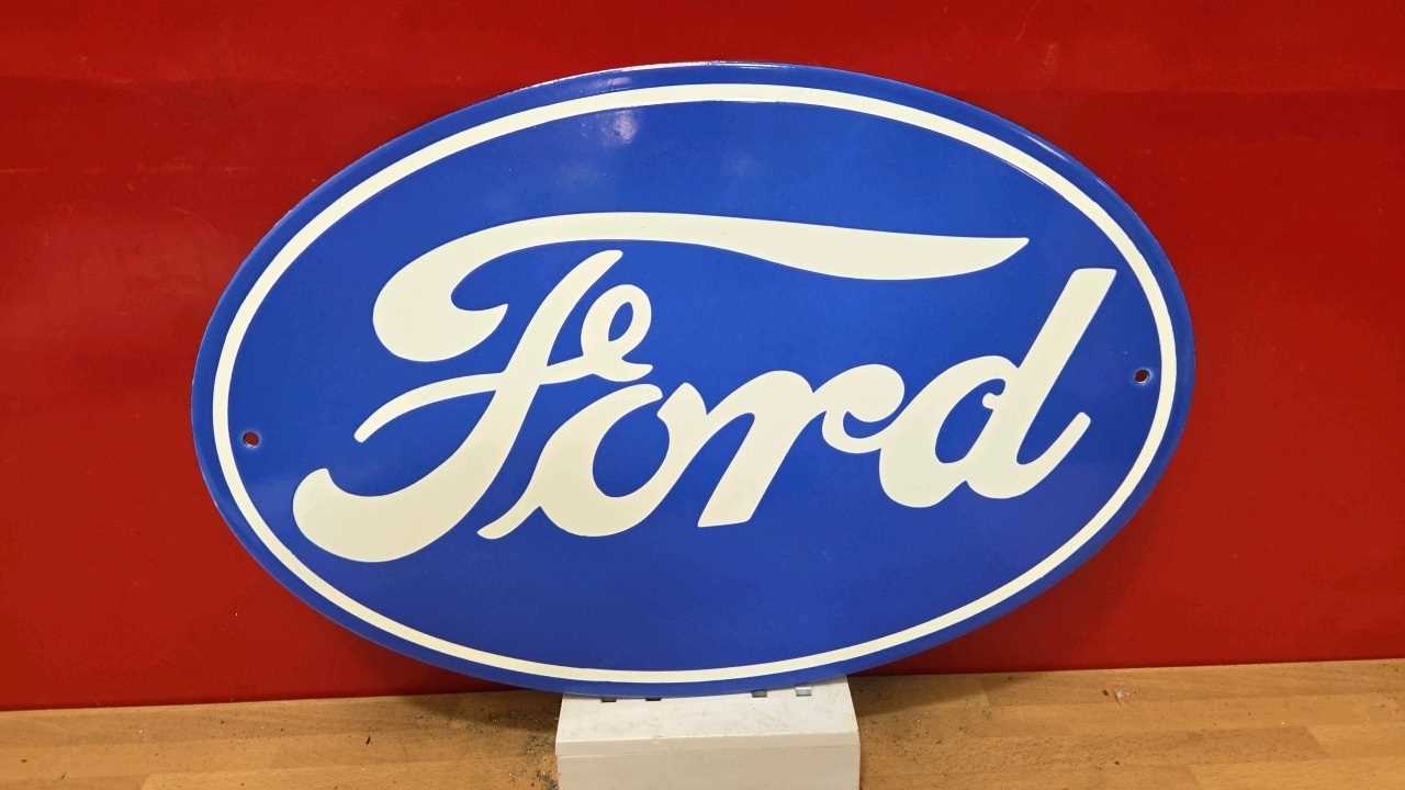 Lot 279 - FORD ENAMEL SIGN 18" X 12"