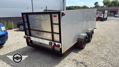 Lot 284 - 4 WHEELED MOTORSPORT BOX TRAILER