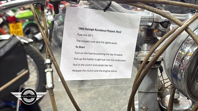 Lot 484 - 1960 RALEIGH RM2 RUNABOUT MOPED