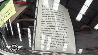 Lot 564 - 1976 MG B