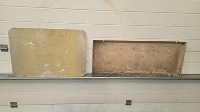 Lot 183 - CHECK YOUR OIL CASTROL GTX ALUMINIUM SIGN & CASTROL FIBRE GLASS SIGN