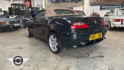 Lot 814 - 1998 MG MGF 1.8I VVC ABINGDON