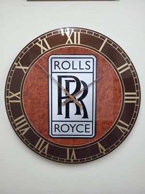 Lot 5 - HANDMADE 32 INCH ROLLS ROYCE CLOCK