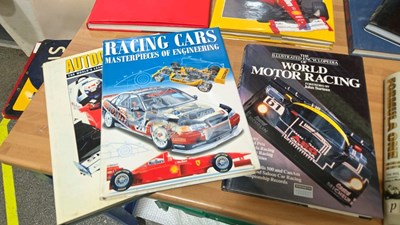 Lot 285 - SELECTION OF FRAMED PRINTS , BOOKS OF FORMULA 1