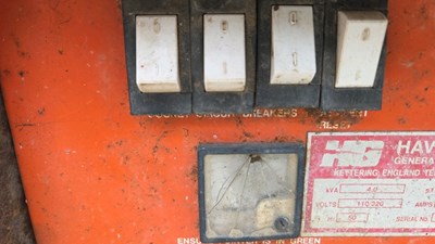Lot 99 - HAVERHILL WELDER GENERATOR 110/220V 4.0 KVA