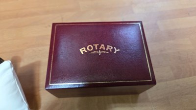 Lot 153 - ROTARY 24 CARAT GOLD PLATED WATCH