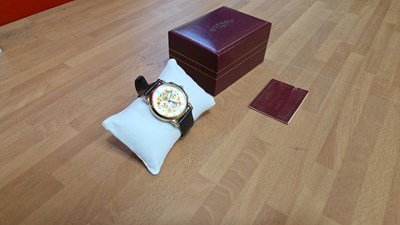 Lot 153 - ROTARY 24 CARAT GOLD PLATED WATCH