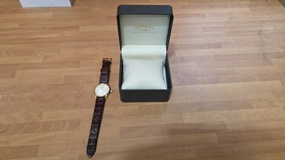 Lot 513 - ROTARY 24 CARAT GOLD PLATED WATCH