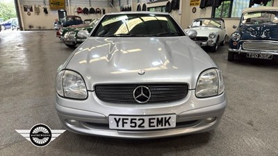 Lot 618 - 2002 MERCEDES SLK 200 KOMPRESSOR AUTO