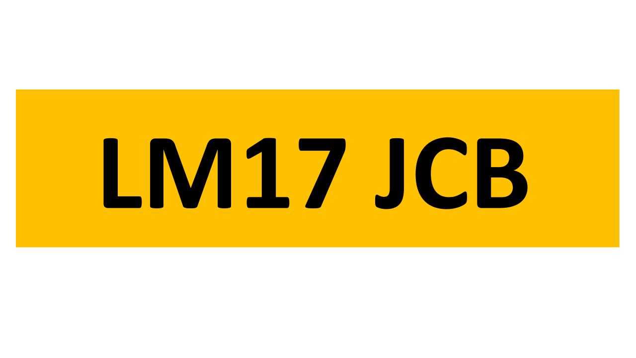 REGISTRATION ON RETENTION - LM17 JCB