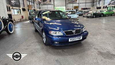 Lot 288 - 2003 VAUXHALL OMEGA ELITE V6 AUTO