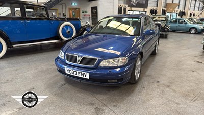 Lot 288 - 2003 VAUXHALL OMEGA ELITE V6 AUTO