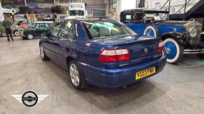 Lot 288 - 2003 VAUXHALL OMEGA ELITE V6 AUTO
